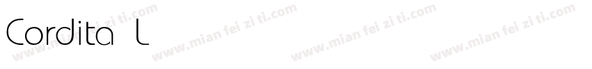Cordita Light字体转换
